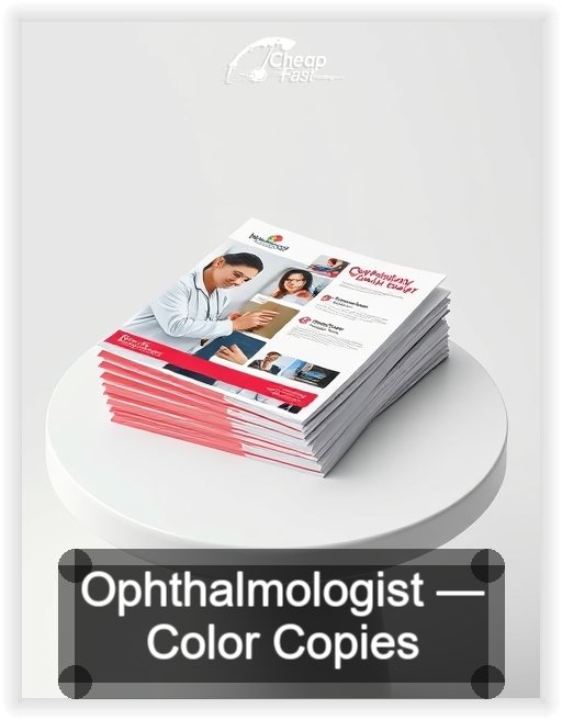 Ophthalmologist business card design sample