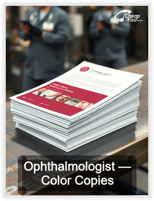 Ophthalmologist business card design sample