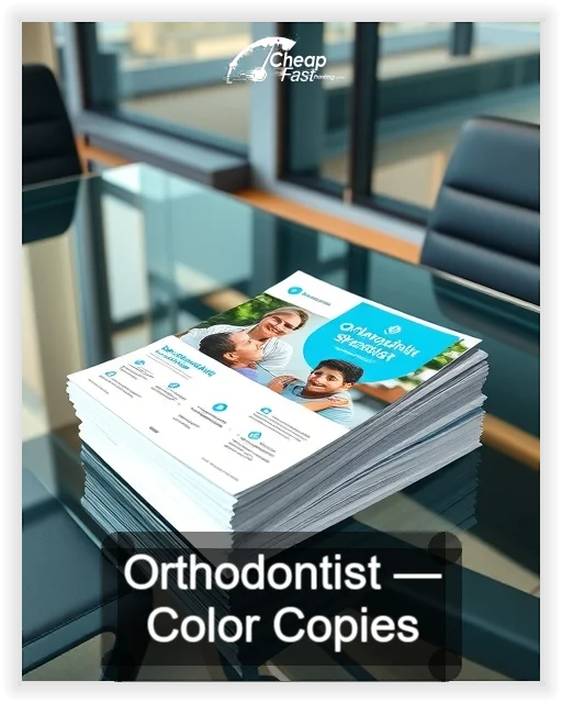 Orthodontist business card design sample