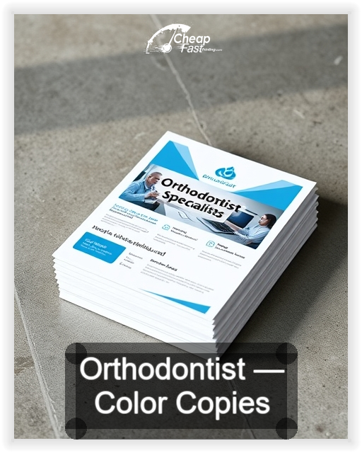 Orthodontist business card design sample