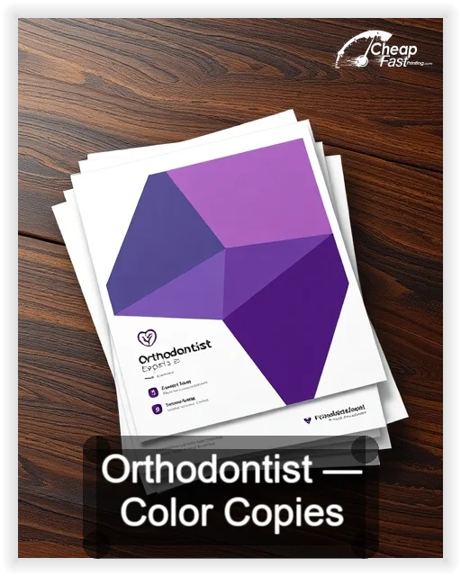 Orthodontist business card design sample