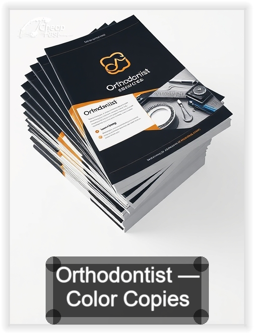 Orthodontist business card design sample