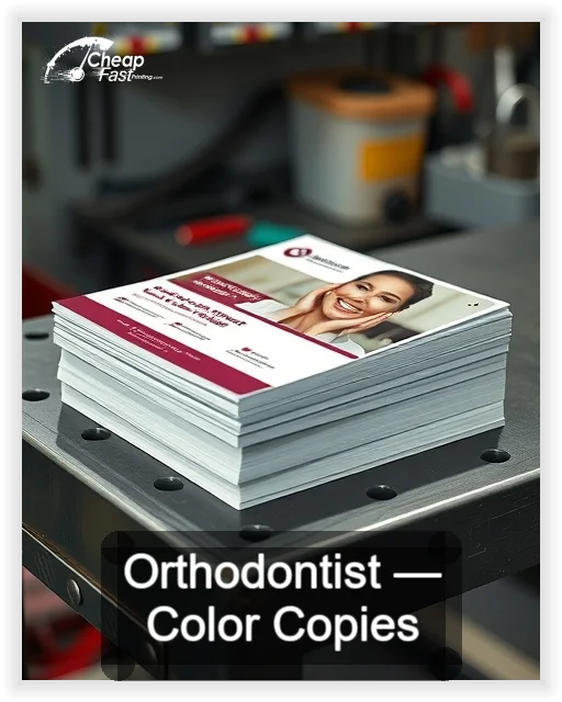 Orthodontist business card design sample