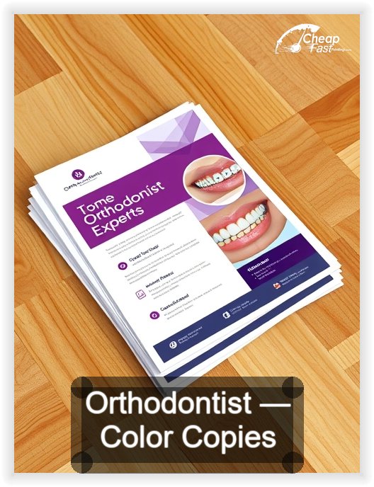 Orthodontist business card design sample