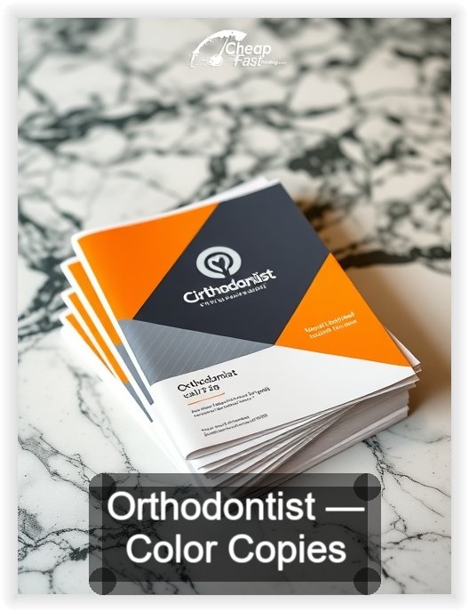 Orthodontist business card design sample