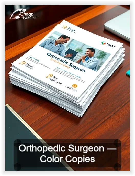 Orthopedic Surgeon business card design sample
