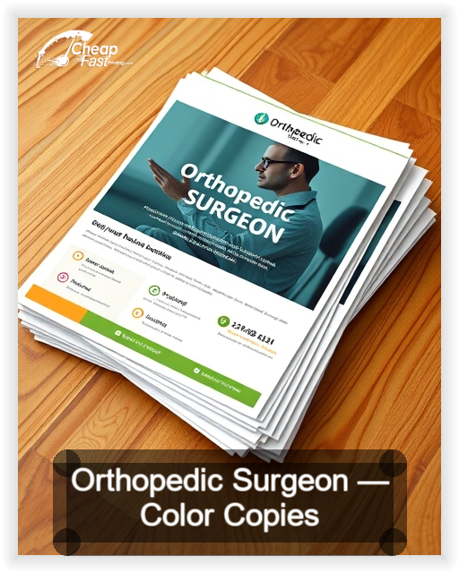 Orthopedic Surgeon business card design sample
