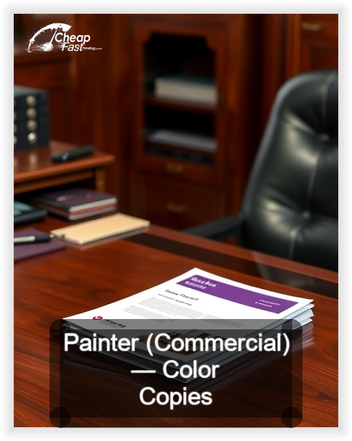 Painter Commercial business card design sample