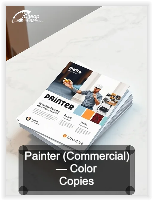 Painter Commercial business card design sample