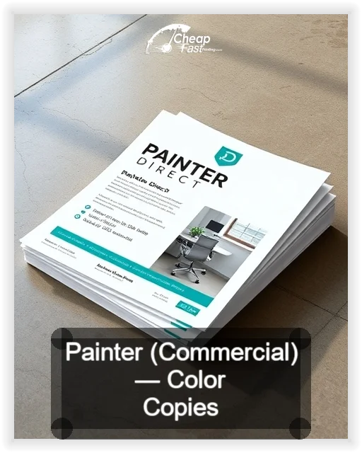 Painter Commercial business card design sample