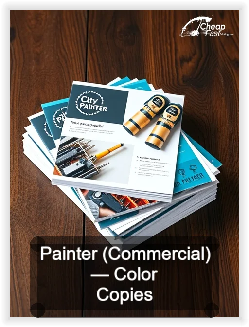 Painter Commercial business card design sample