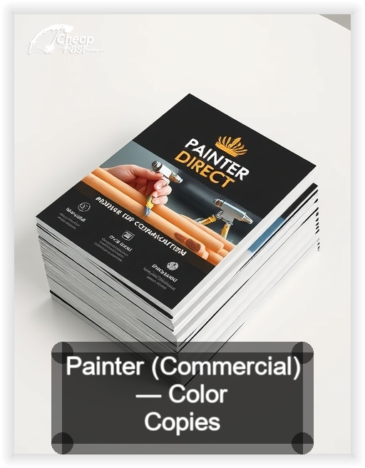Painter Commercial business card design sample