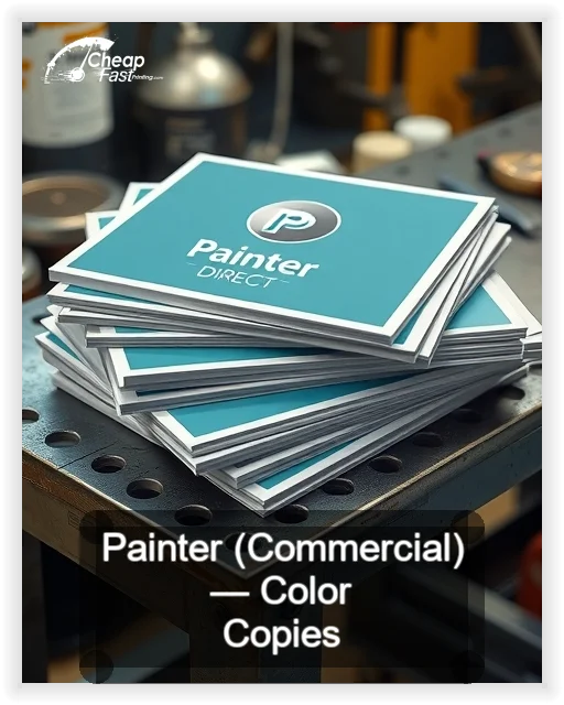 Painter Commercial business card design sample