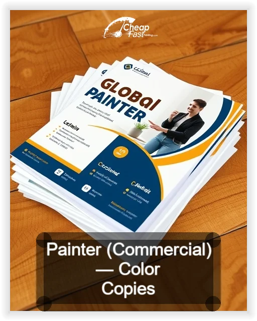 Painter Commercial business card design sample