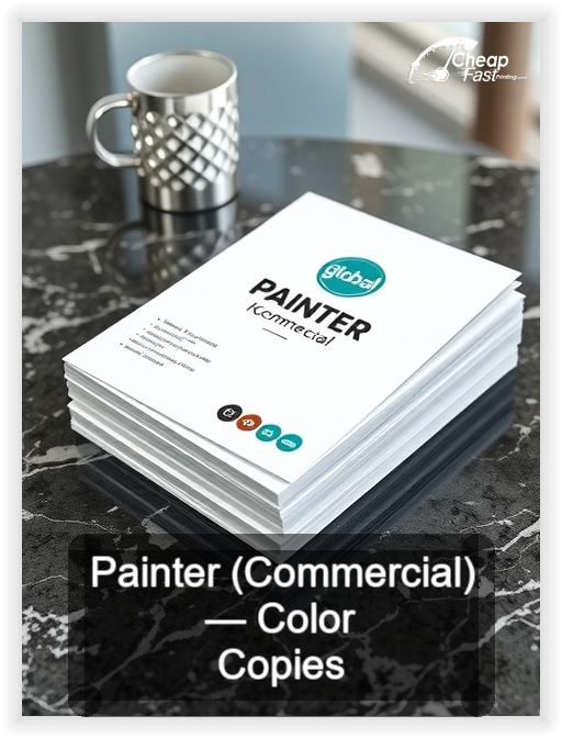 Painter Commercial business card design sample