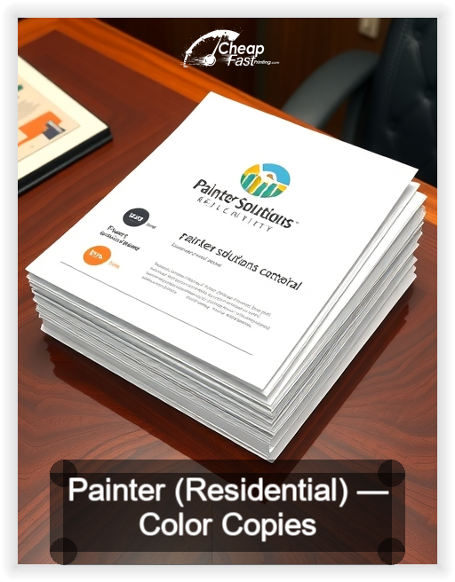 Painter Residential business card design sample