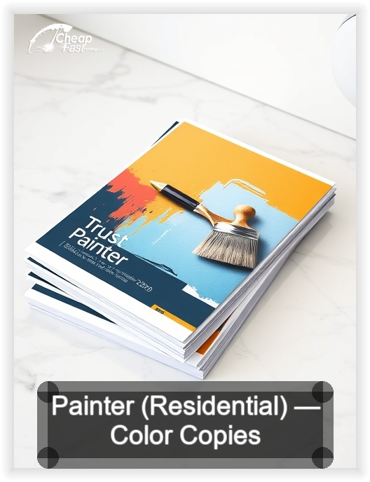 Painter Residential business card design sample