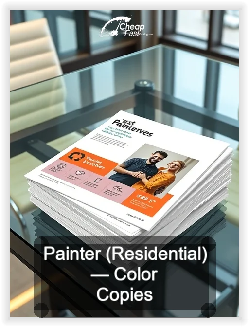 Painter Residential business card design sample
