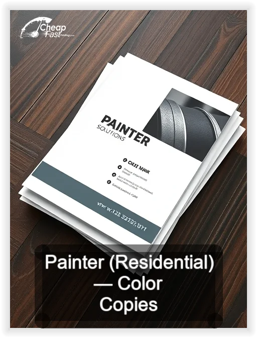 Painter Residential business card design sample
