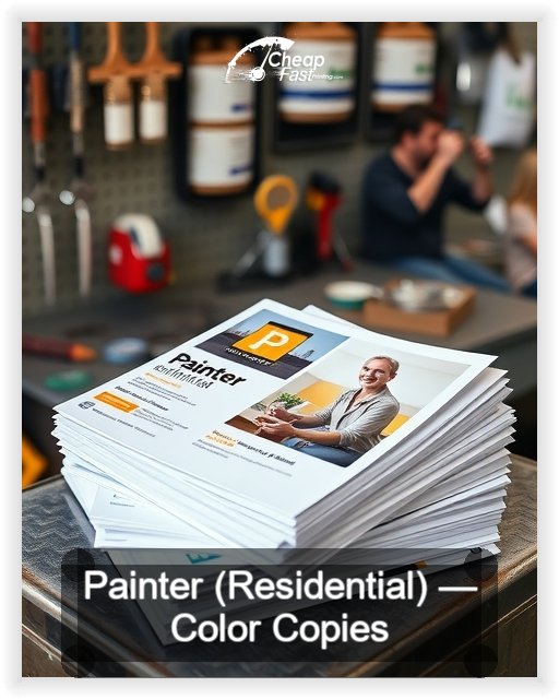 Painter Residential business card design sample