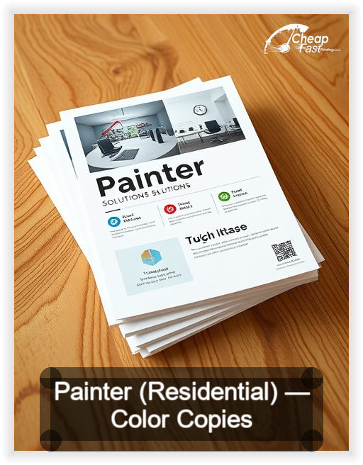 Painter Residential business card design sample