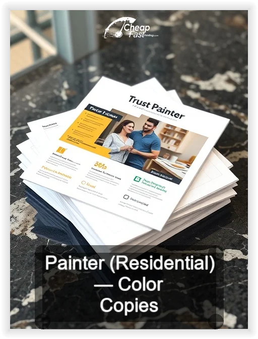 Painter Residential business card design sample
