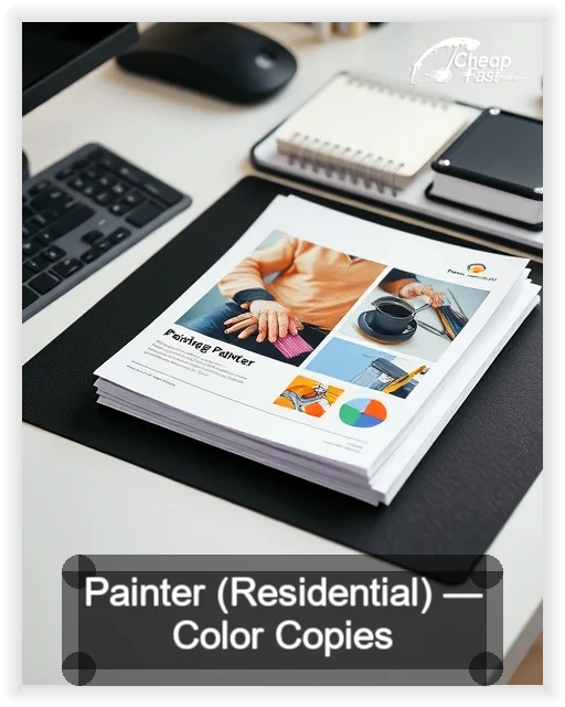 Painter Residential business card design sample