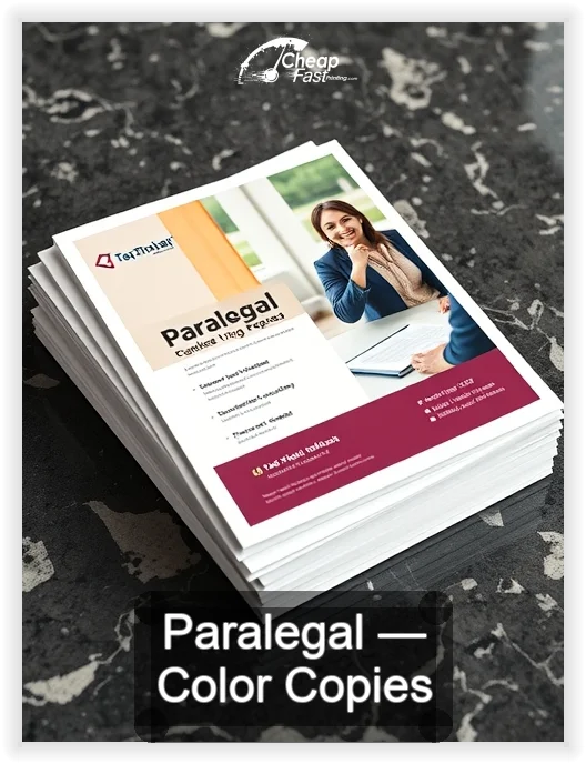 Paralegal business card design sample