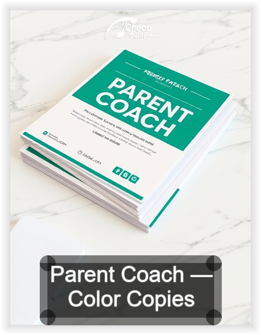 Parent Coach business card design sample