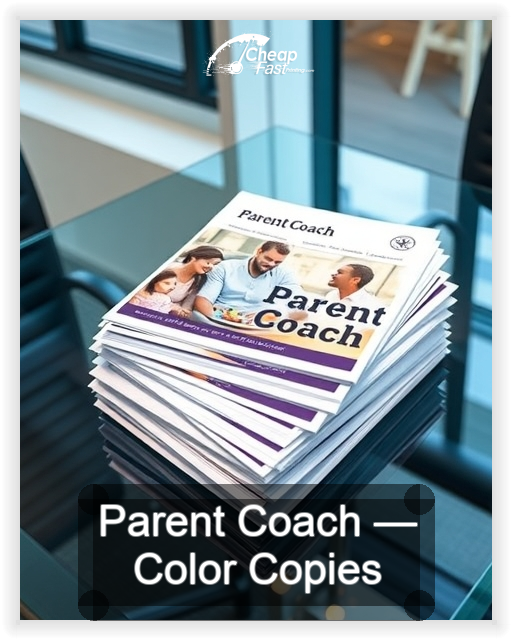 Parent Coach business card design sample