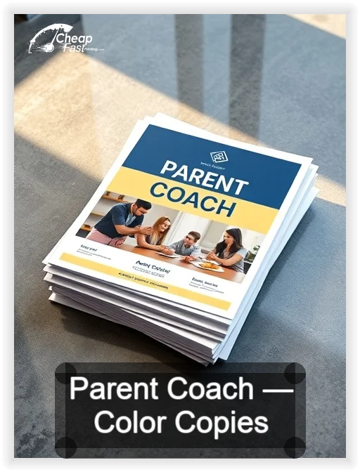 Parent Coach business card design sample