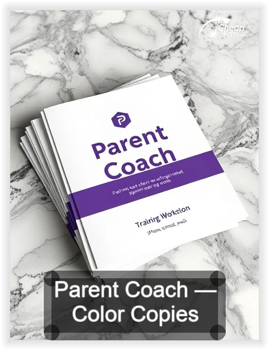 Parent Coach business card design sample