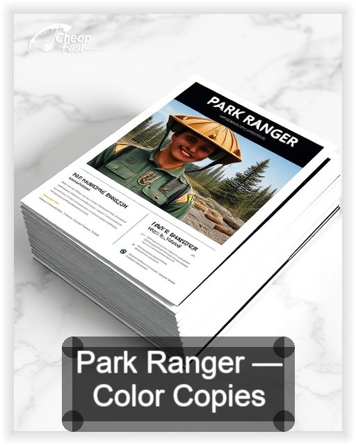 Park Ranger business card design sample
