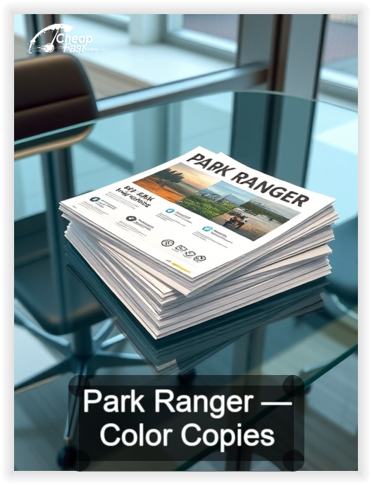 Park Ranger business card design sample