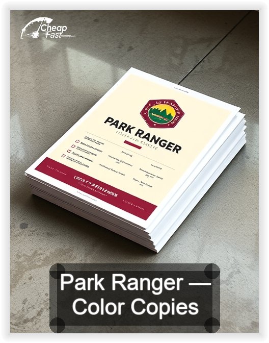 Park Ranger business card design sample