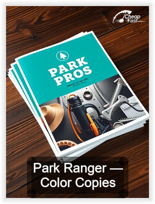 Park Ranger business card design sample