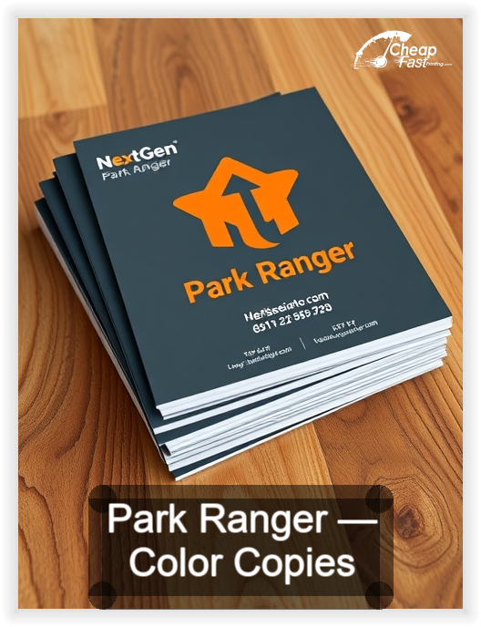 Park Ranger business card design sample