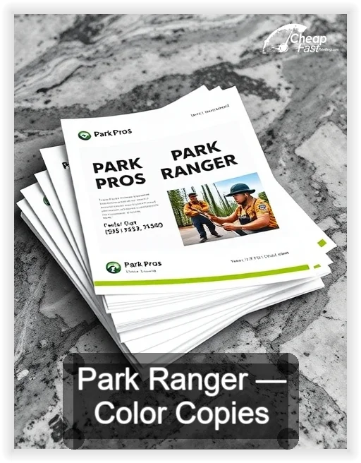 Park Ranger business card design sample