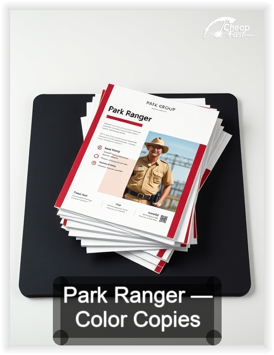 Park Ranger business card design sample