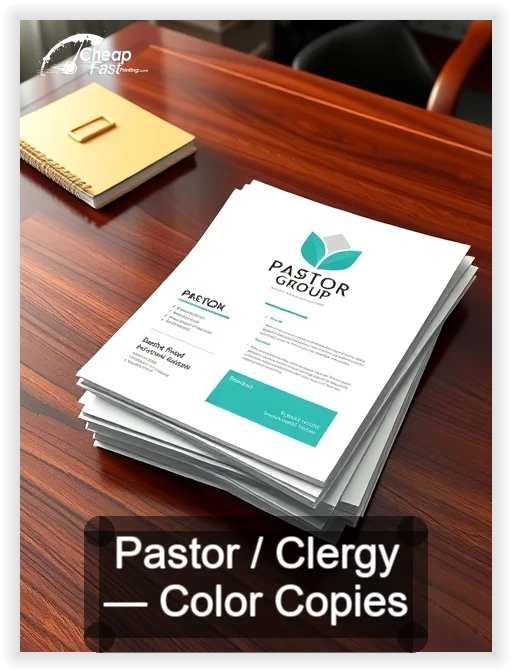 Pastor Clergy business card design sample