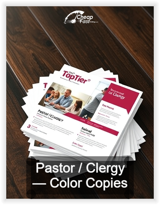 Pastor Clergy business card design sample