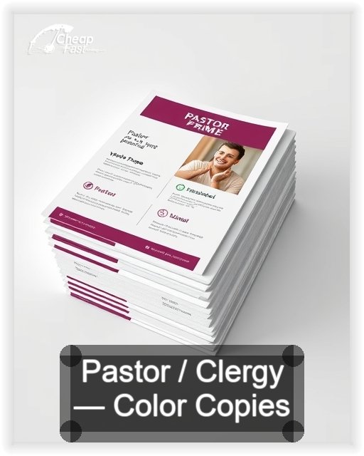Pastor Clergy business card design sample