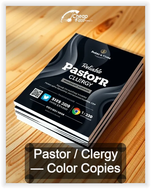 Pastor Clergy business card design sample