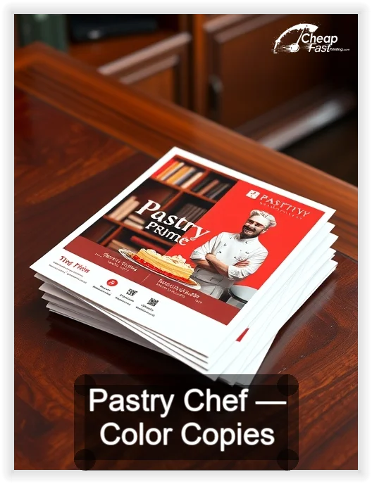 Pastry Chef business card design sample