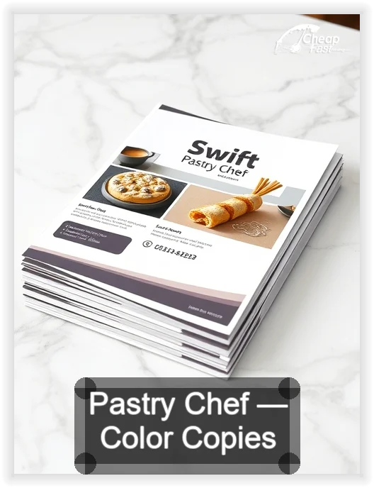 Pastry Chef business card design sample