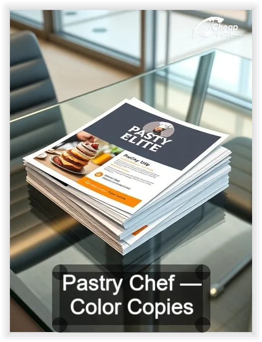 Pastry Chef business card design sample