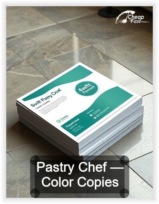 Pastry Chef business card design sample