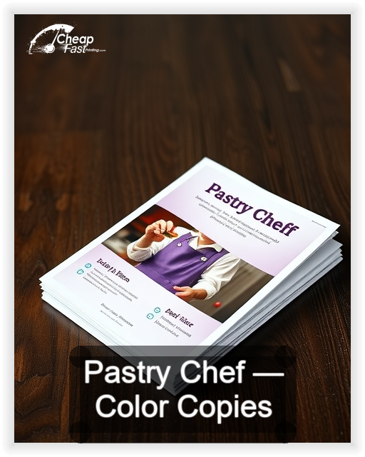Pastry Chef business card design sample