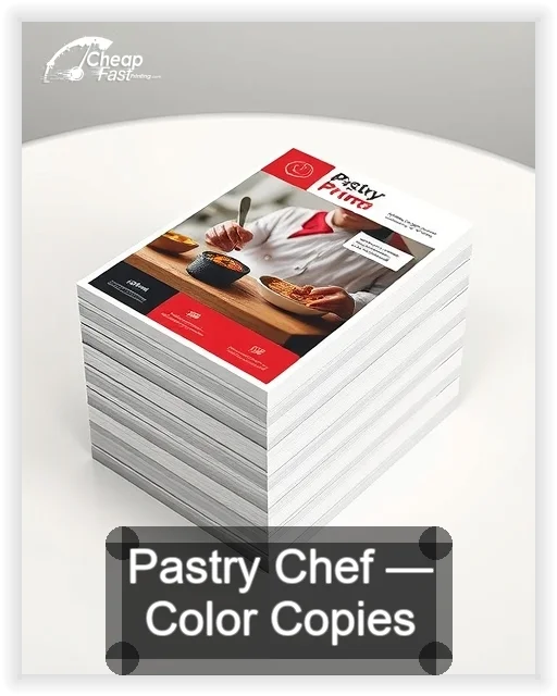 Pastry Chef business card design sample