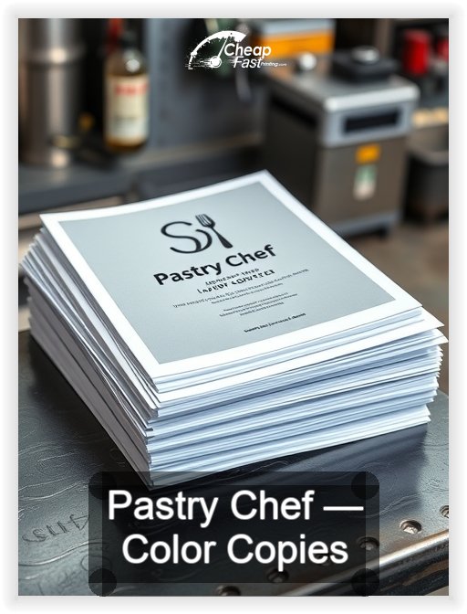 Pastry Chef business card design sample